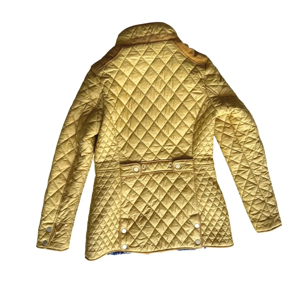 Joules‎ Newdale quilted jacket caramel gold size small